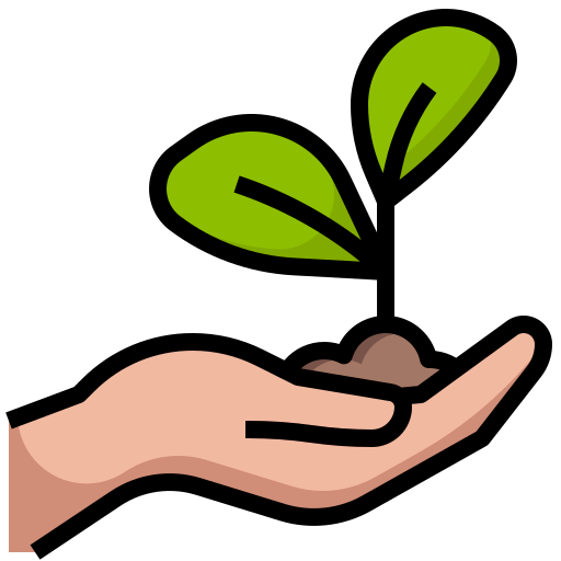 plant png icon in mans hand